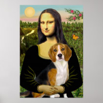 Beagle 7 - Mona Lisa Posters