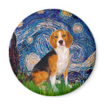 Beagle 7 - Starry Night Refrigerator Magnet
