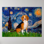 Beagle 7 - Starry Night Print
