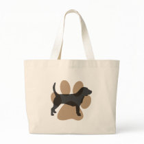 Beagle and Pawprint Bag