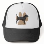 Beagle and Pawprint Trucker Hat
