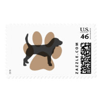 Beagle and Pawprint Stamp