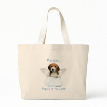 Beagle Angel Tote Bag