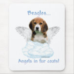 Beagle Angel Mouse Mats