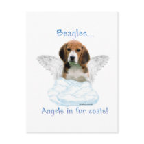 Beagle Angel postcards