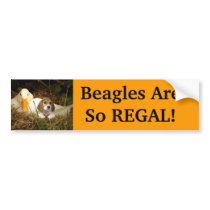 Beagle Are Regal Bumper Sticker bumper stickers by normagolden Beagle Are Regal Bumper Sticker bumper stickers