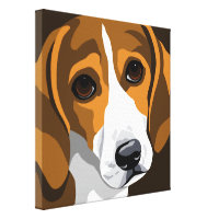 canvas dog art