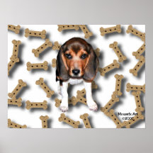 Beagle & Biscuits Poster