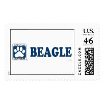 Beagle Black Postage Stamps