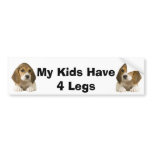 Beagle Bumper Sticker My Kids Have 4 Legs