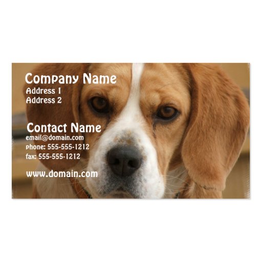 Beagle Business Card (front side)