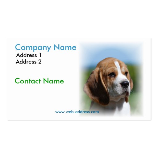 Beagle Business Card (front side)