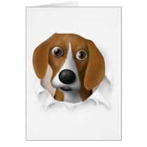 Beagle Busting Out Greeting Cards