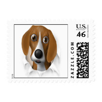 Beagle Busting Out - Customized Postage