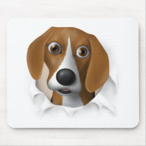 Beagle Busting Out mousepads by cartoondogs Beagle Busting Out mousepads