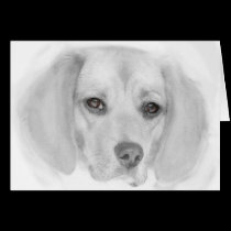 Beagle Card (Digital Art) cards