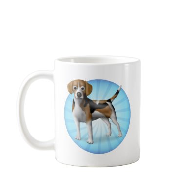 Beagle cartoon coffee mugs by cartoondogs