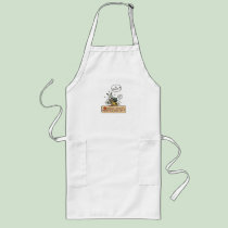 Beagle Caught Dancing with a Cat aprons