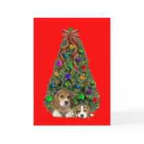 Beagle Christmas Card Tree