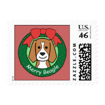 Beagle Christmas Postage
