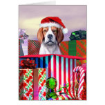 Beagle Christmas Surprise Card