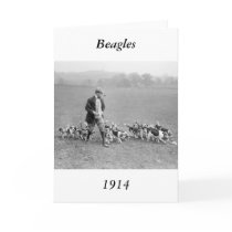 Beagle Club, 1914 Greeting Card