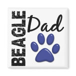 Beagle Dad 2 Fridge Magnets