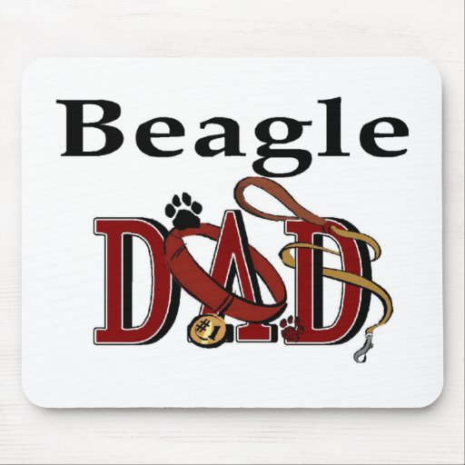 Beagle Dad Apparel Gifts Mouse Mat