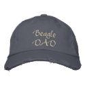 Beagle DAD Gifts embroidered hat