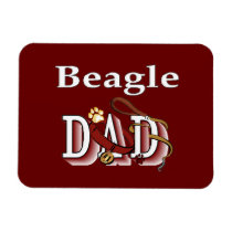 Beagle Dad Gifts Rectangular Magnets
