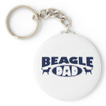 Beagle Dad Keychain