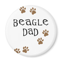 Beagle Dad Refrigerator Magnet