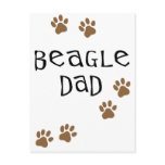 Beagle Dad Postcard