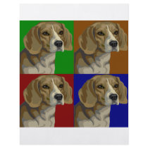 Beagle Dark Primary Color Collage Flyer Design