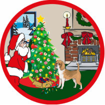 beagle deck the halls photo sculptures