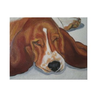 Beagle dog gallery wrapped canvas