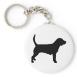 Beagle Dog (in black) Key Chain