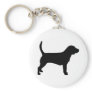 Beagle Dog (in black) Key Chain