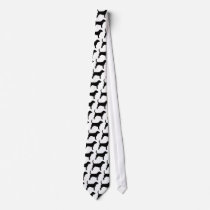 Beagle Dog (in black) Custom Tie