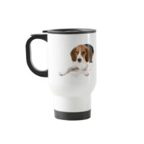 Beagle Dog Plastic Travel Mug