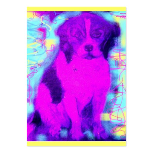 beagle dog popart business card