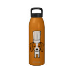 Beagle Drawing Water Bottle