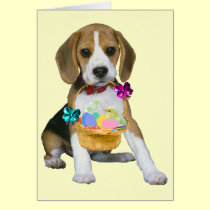 Beagle Easter - Customized cards