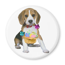 Beagle Easter Refrigerator Magnets