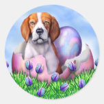 Beagle Easter Surprise Stickers