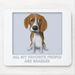 Beagle Favorite Mouse Pad