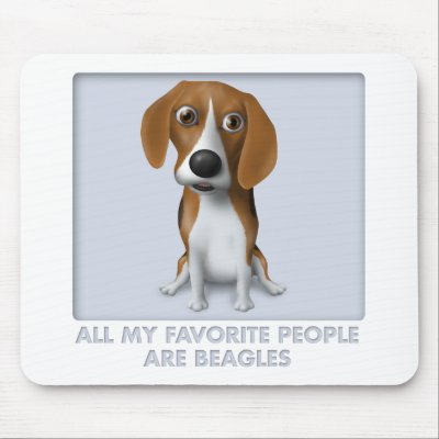 Beagle Favorite Mouse Pad by cartoondogs