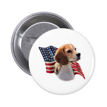Beagle Flag - Button