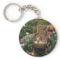 Beagle Garden Keychain