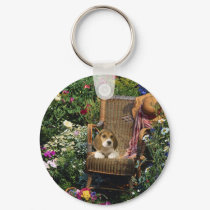 Beagle Garden Keychain